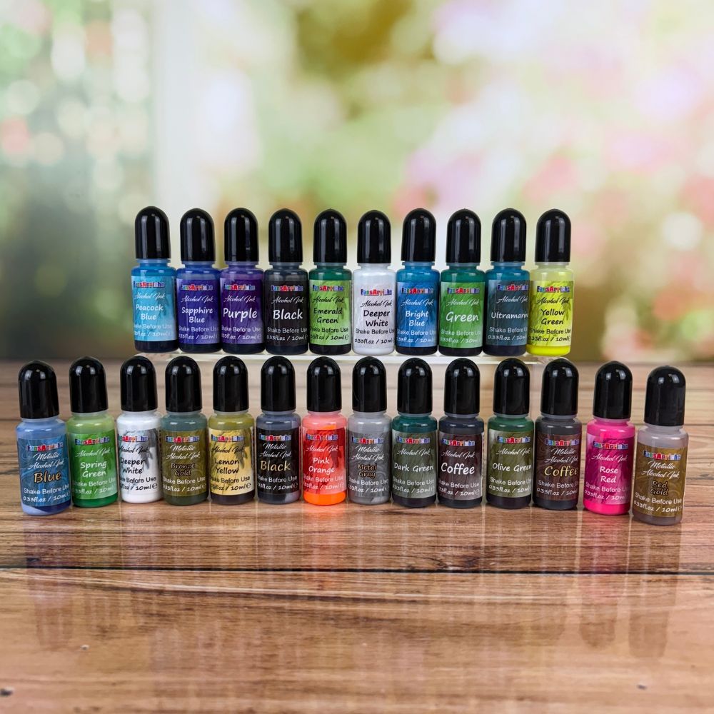 Alcohol Ink Set 24pcs - Refreshing