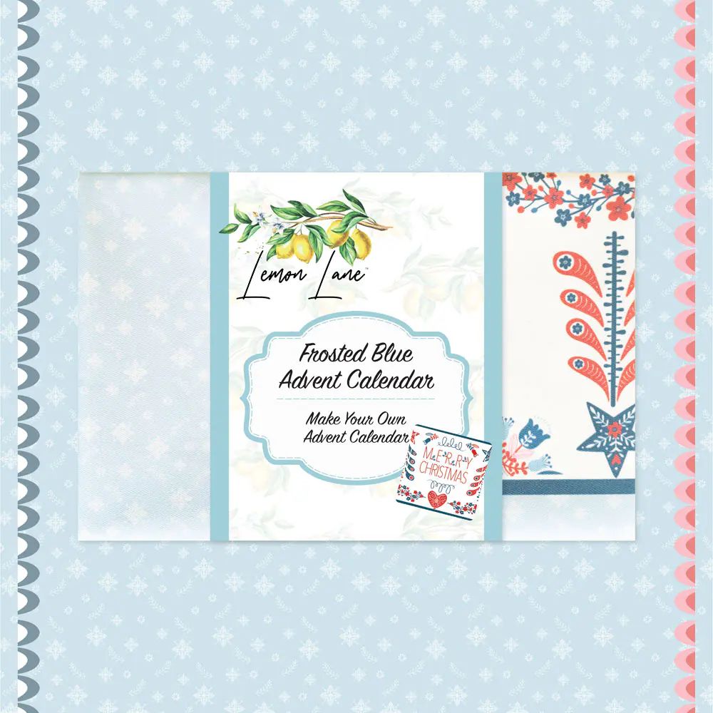 Lemon Lane Frosted Blue Advent Calendar (Poplin)