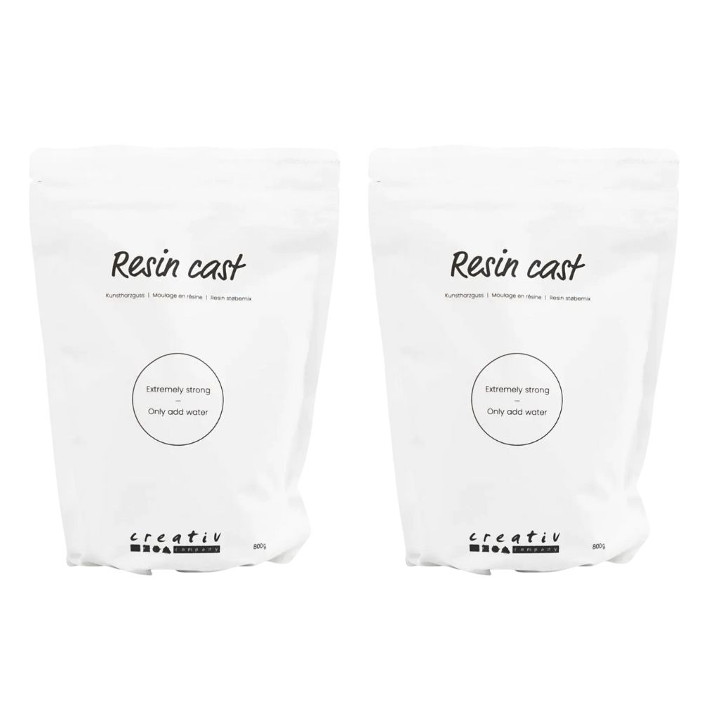 Creativ Resin Cast White Twin pack