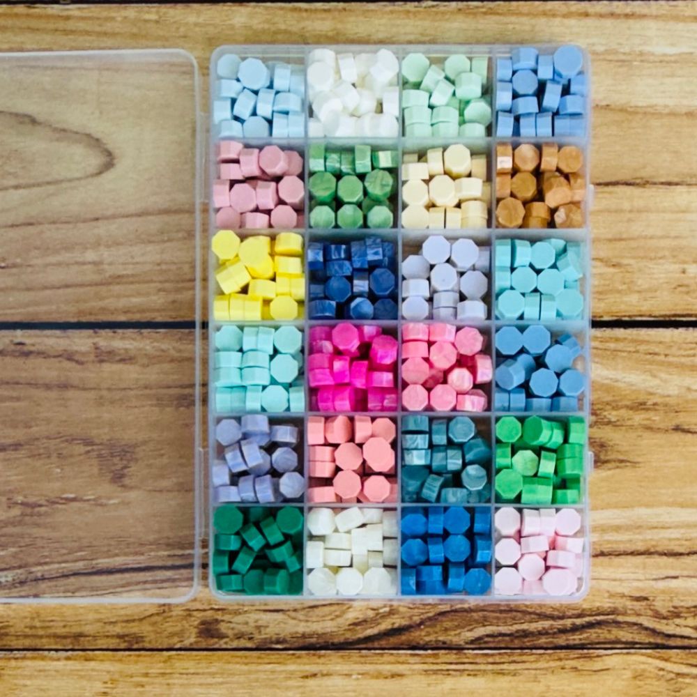 Wax Bead Set - Pastel Metallics - 18 colours