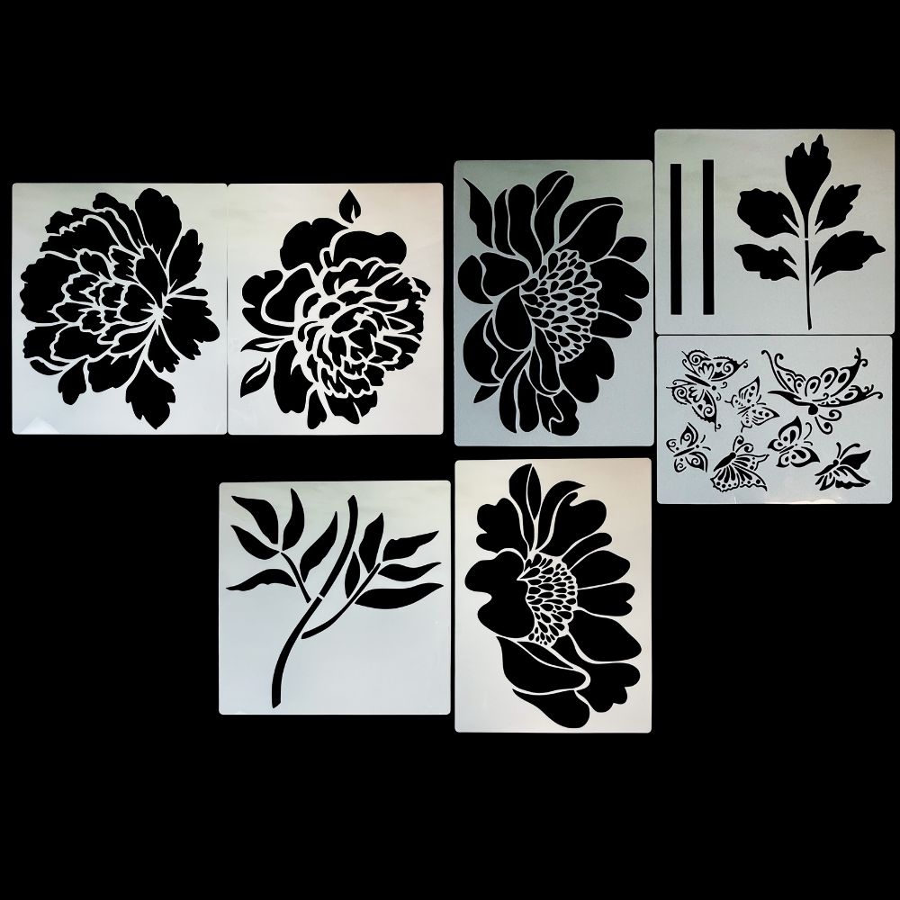 Stencil Set - Majestic Blossoms
