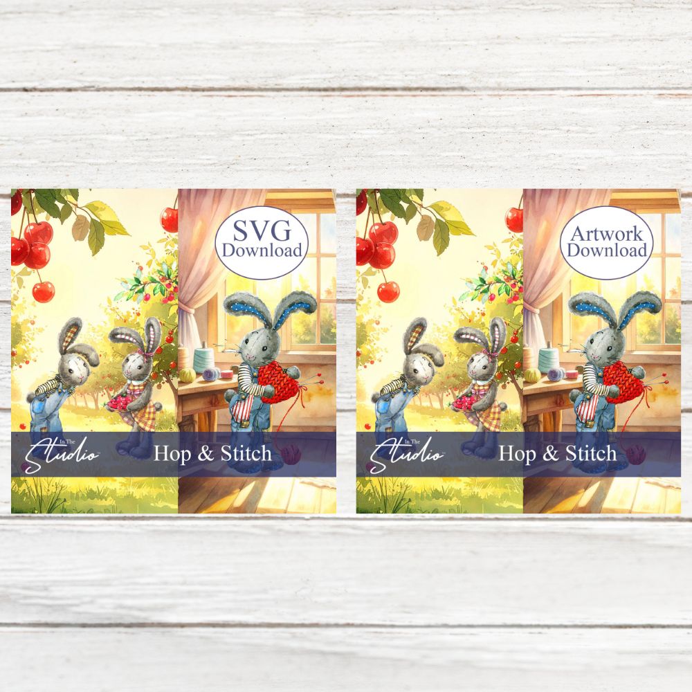 In The Studio Hop & Stitch SVG & Artwork Downloads Bundle