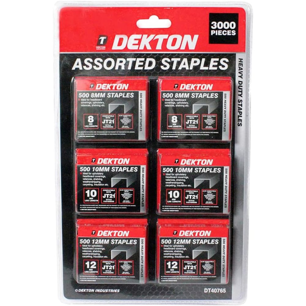 Dekton Assorted Staples - 3000pcs