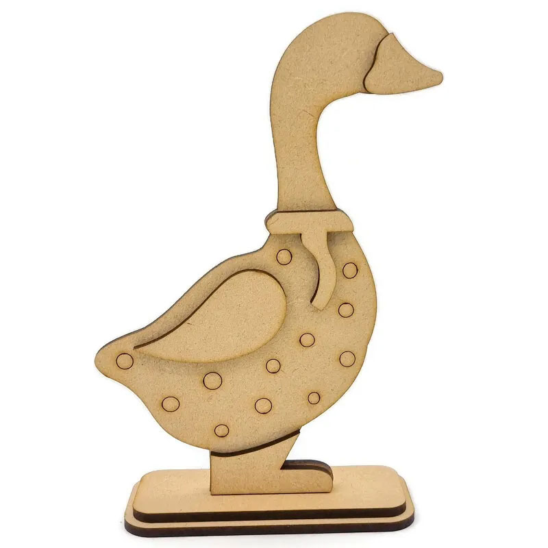 MDF Blank - Duck in Wellies on Stand