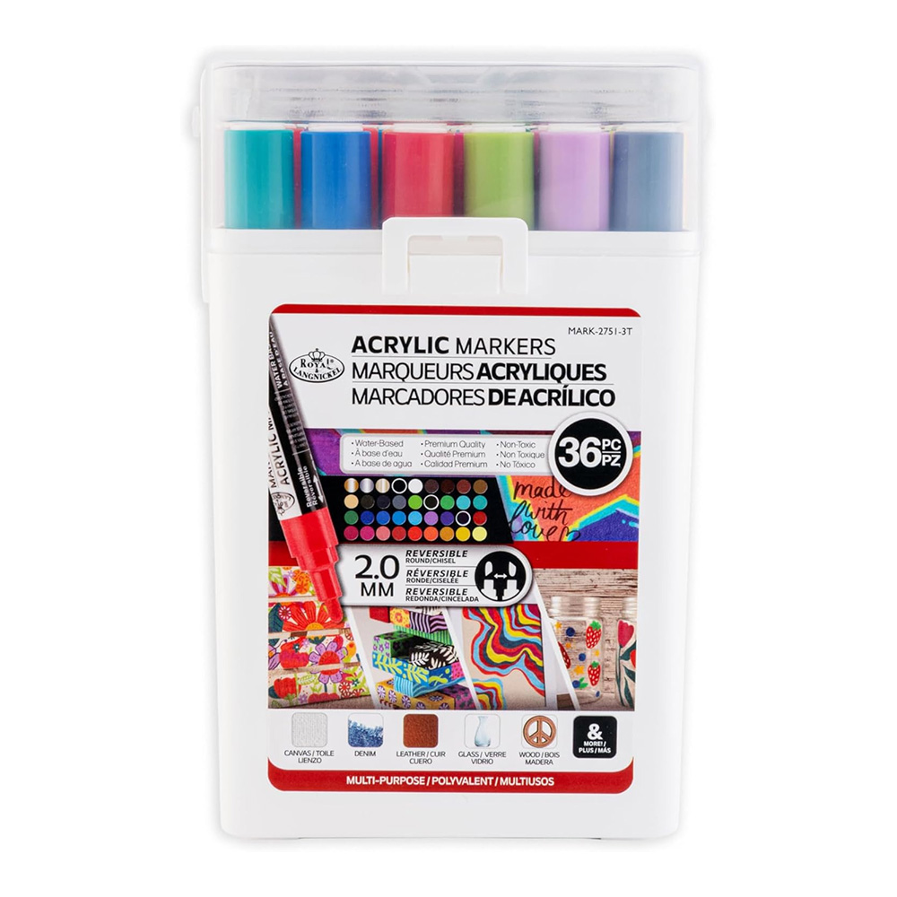 Royal & Langnickel Acrylic Paint Marker Set - Primary (36pcs)