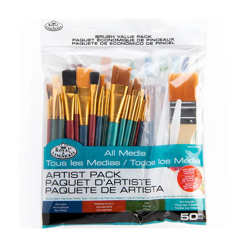 Royal & Langnickel Mixed Artist Brush Set (50pcs)
