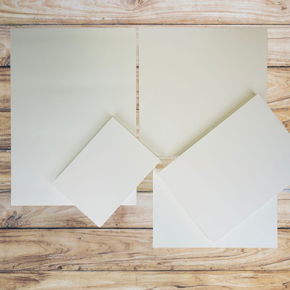 The Posh Card Pack - Soft Ivory Construction Card - UK ONLY