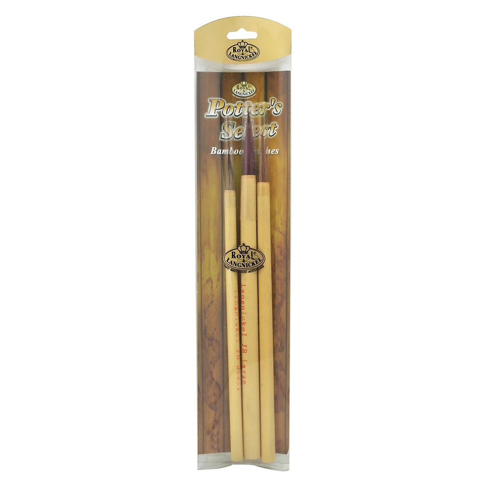 Royal & Langnickel Potter's Select Bamboo Brush Set (3pcs)