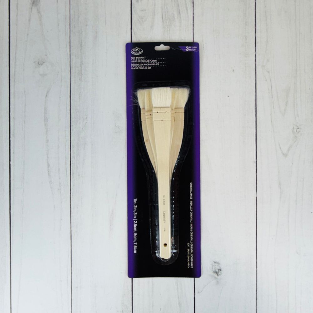 Royal & Langnickel Oriental Hake Flat Brush Set (3pcs)