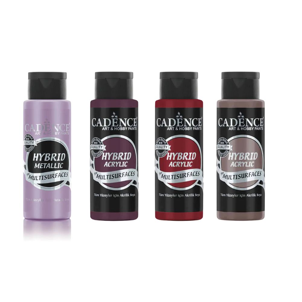 Cadence Hybrid Acrylic Paint Set - 4 Colours - Dark