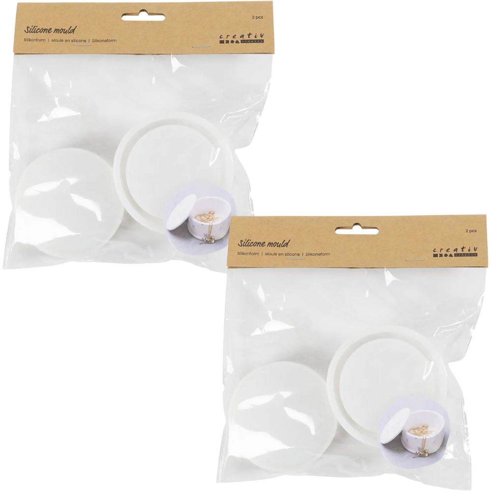 Creativ Trinket Pot Silicone Mould Bundle of 2