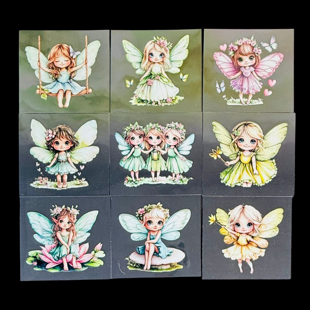 Transfer Sticker Sheets - 9pcs - Enchanted Blossom