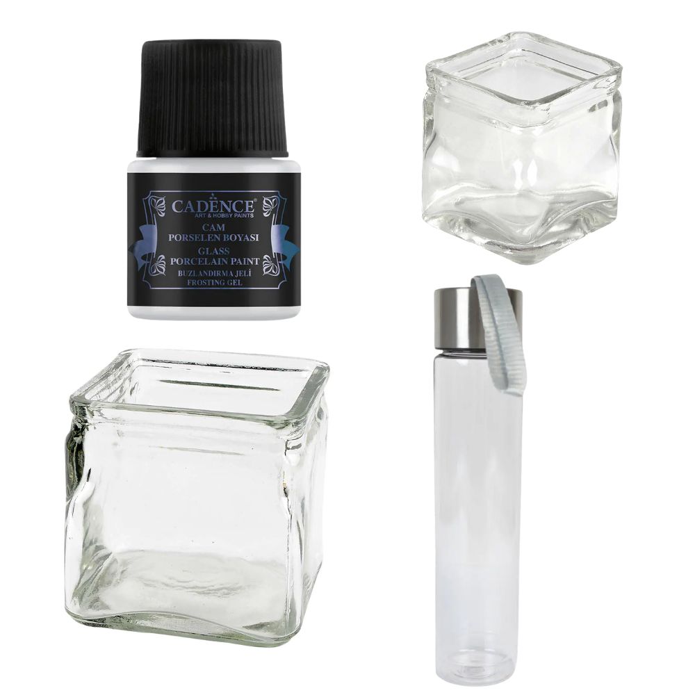 Cadence Glass Porcelain Paint & Glassware Bundle