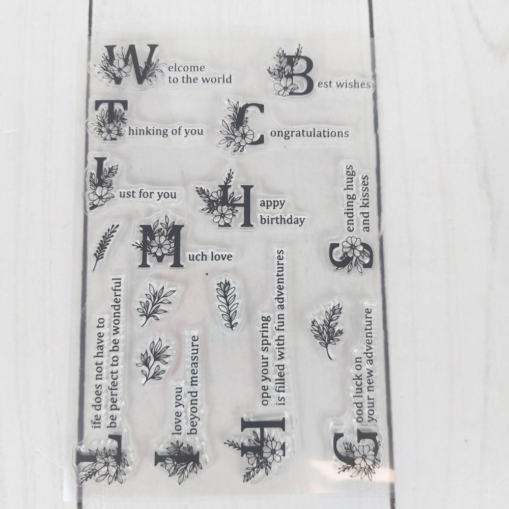Artistic Sentiment Stamp Set