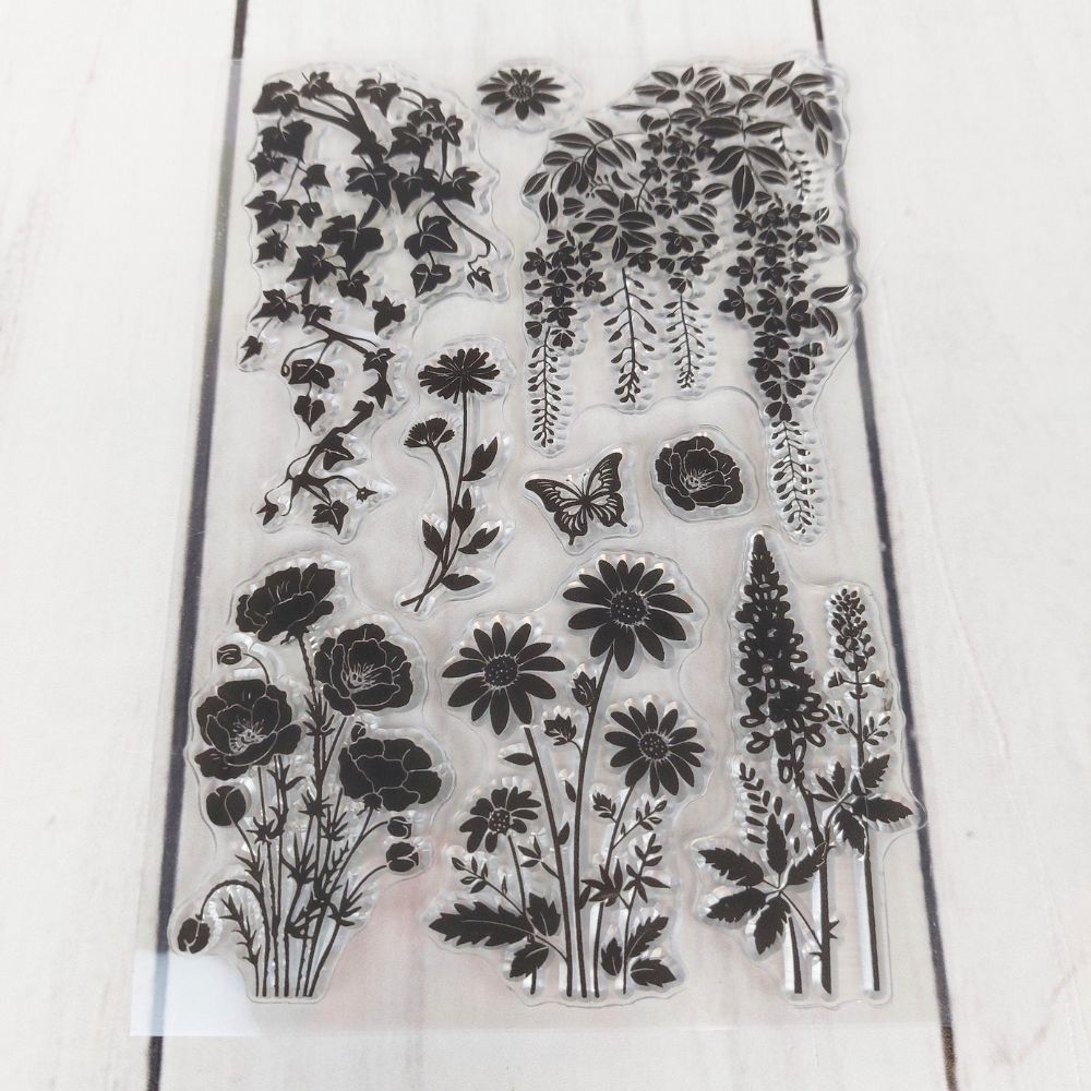 Midnight Bloom Silhouette Stamp Set