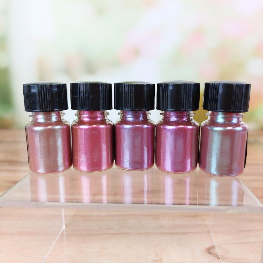 Chameleon Mica Powder - Red Tones 5pcs