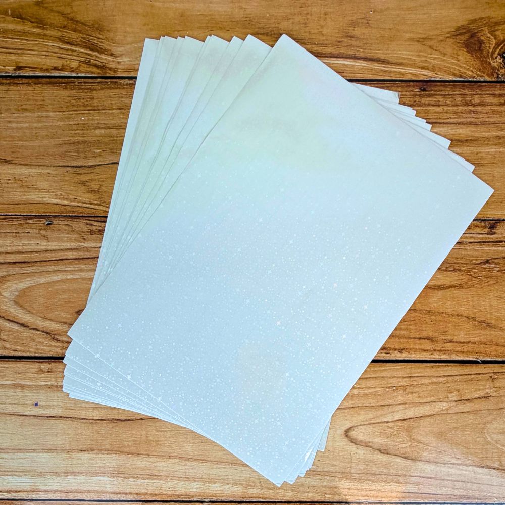 Holographic Self-Adhesive Overlay Sheets - Twinkle (10pk)