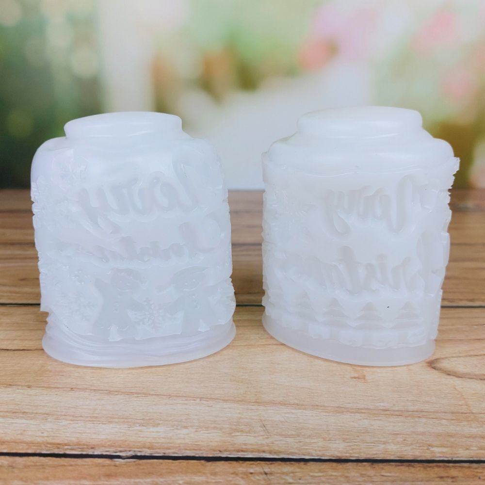 Silicone Mould - Christmas Pillars 2pcs DISPATCH FROM 29th JULY