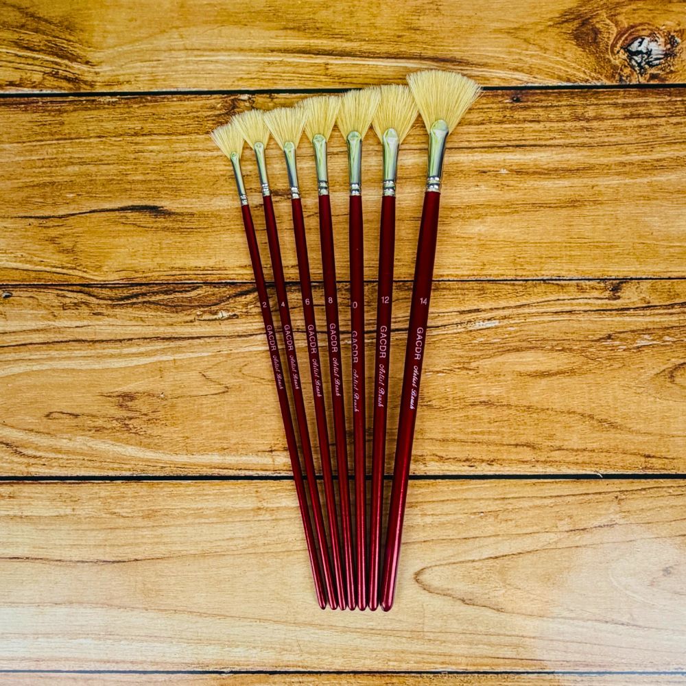 Set of 7 Fan Brushes