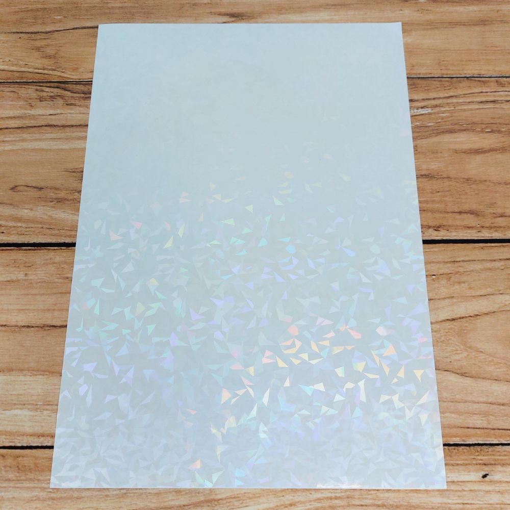 Holographic Self Adhesive Overlay Sheets - 10pcs - Geometric