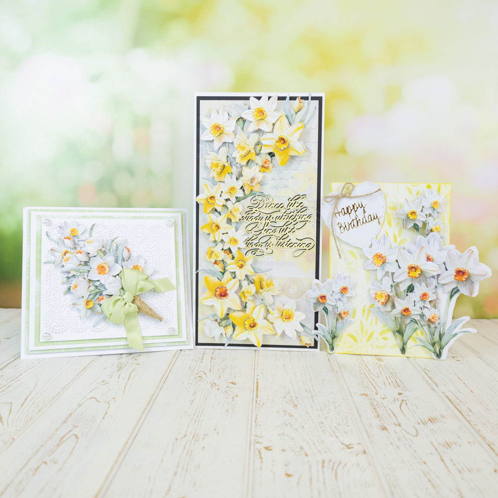Two Red Robins Flower of the Month Daffodil Die + SVG & Artwork Download Bundle - Image 2