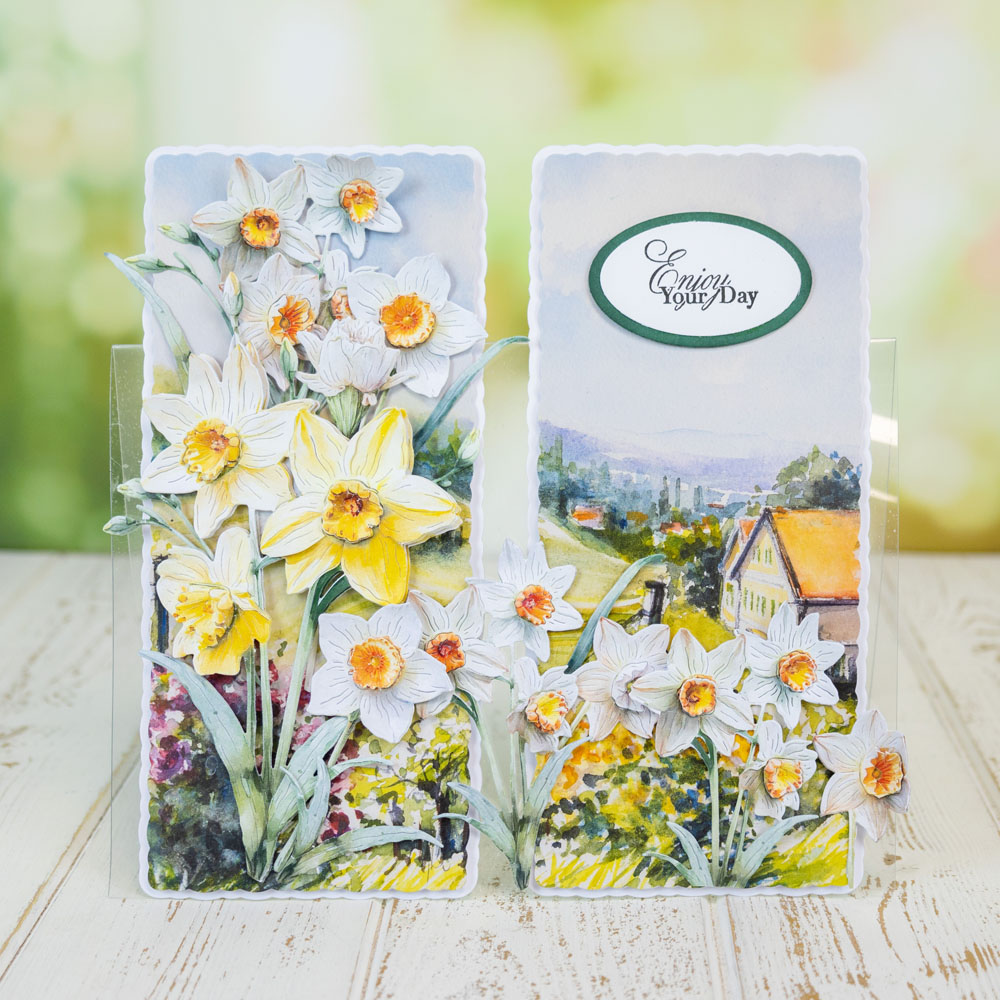 Two Red Robins Flower of the Month Daffodil Die + SVG & Artwork Download Bundle - Image 3