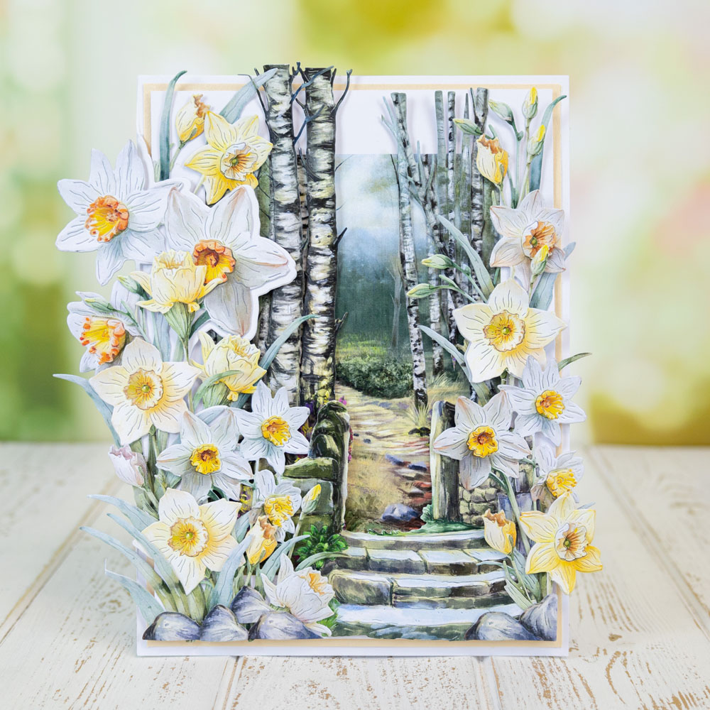 Two Red Robins Flower of the Month Daffodil Die + SVG & Artwork Download Bundle - Image 6