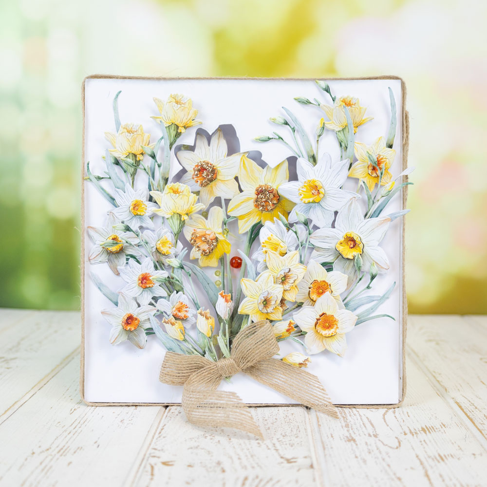 Two Red Robins Flower of the Month Daffodil Die + SVG & Artwork Download Bundle - Image 11