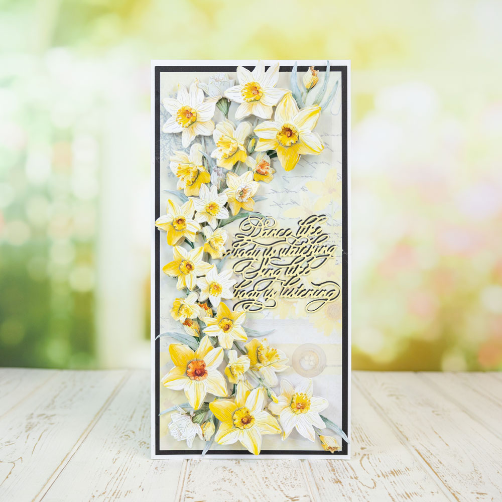Two Red Robins Flower of the Month Daffodil Die + SVG & Artwork Download Bundle - Image 15