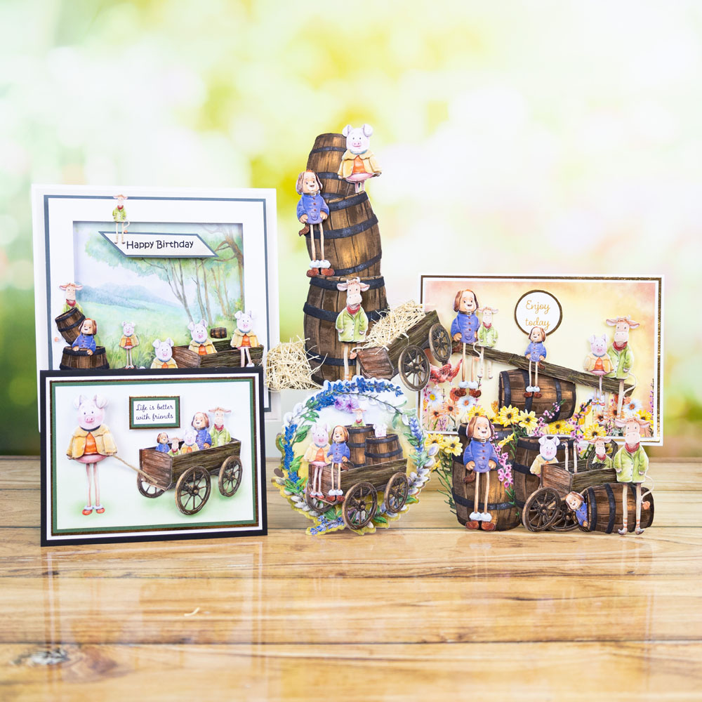 In The Studio Farmyard Wibblers Die + SVG & Artwork Download Bundle - Image 2