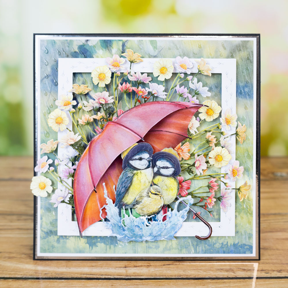 Two Red Robins Rainy Days Die + SVG & Artwork Download Bundle - Image 19
