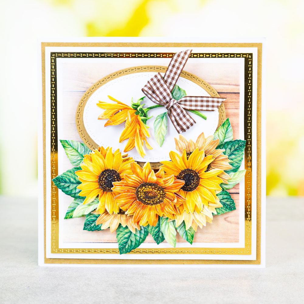 Two Red Robins Flower of the Month Sunflower Die + SVG & Artwork Download Bundle - Image 5