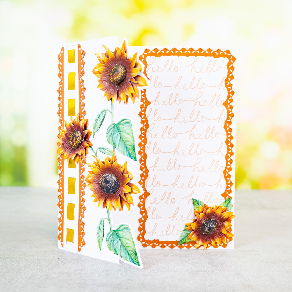 Two Red Robins Flower of the Month Sunflower Die + SVG & Artwork Download Bundle - Image 6