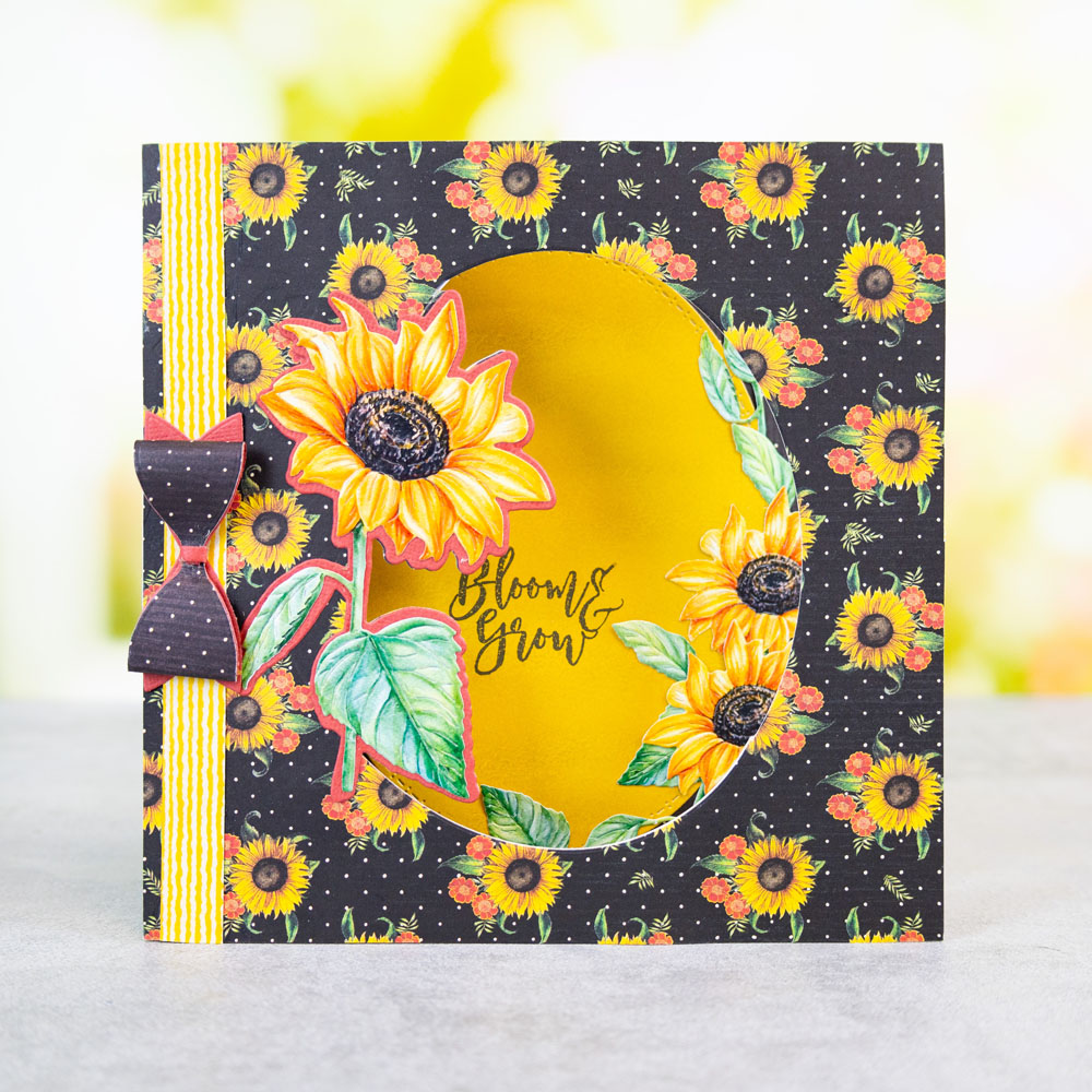 Two Red Robins Flower of the Month Sunflower Die + SVG & Artwork Download Bundle - Image 7