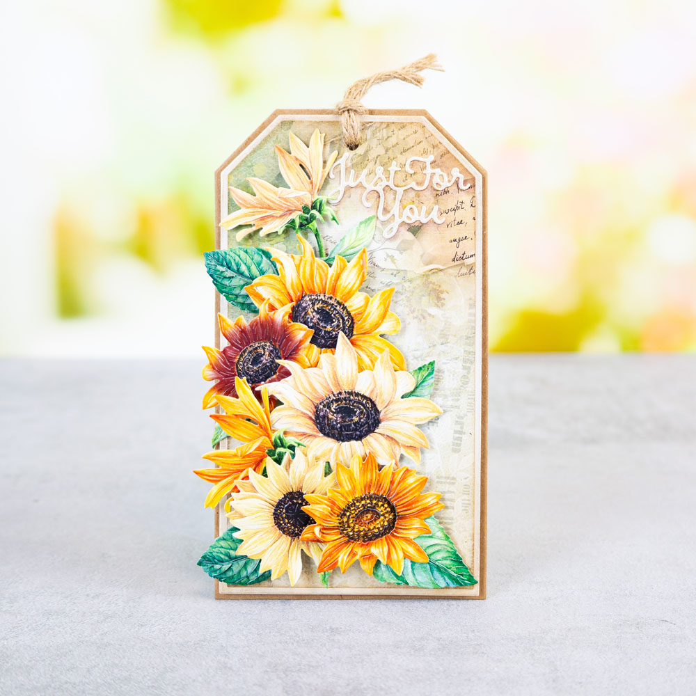 Two Red Robins Flower of the Month Sunflower Die + SVG & Artwork Download Bundle - Image 11