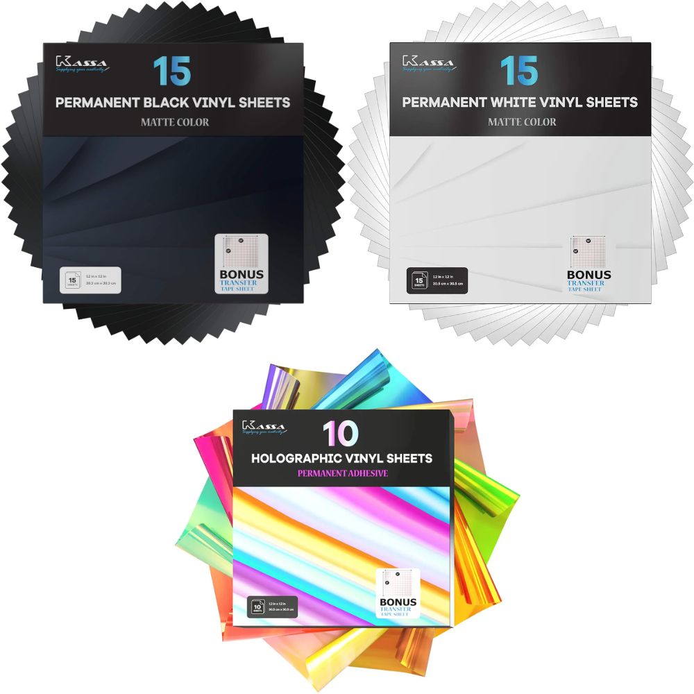 Kassa Vinyl Sheets Bundle - 3 Packs