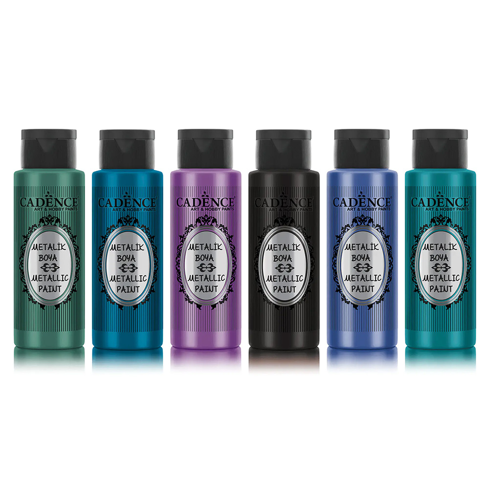 Cadence Metallic Paints Darks Bundle (6 x 70ml)