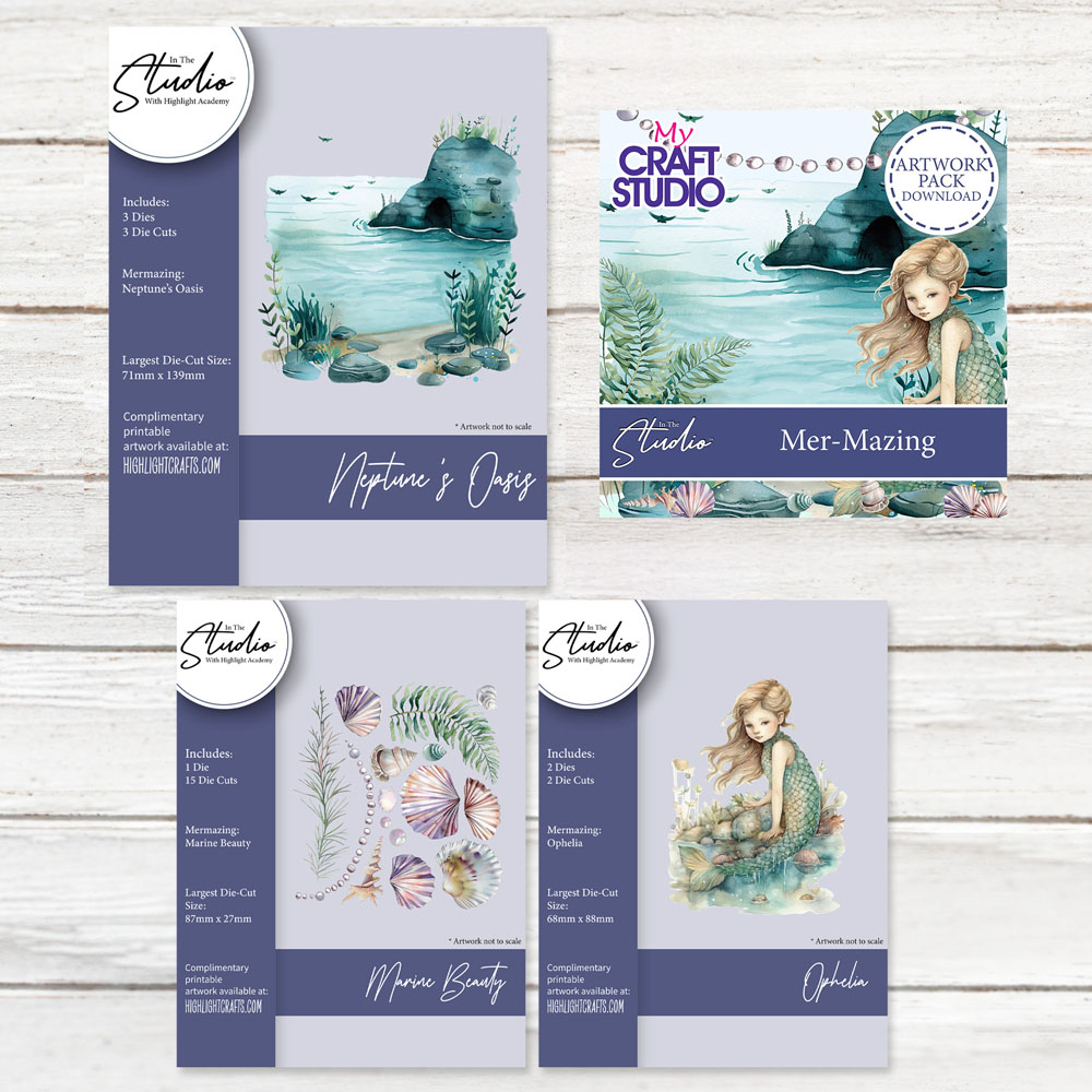 In The Studio Mermazing Die & Artwork Download Bundle