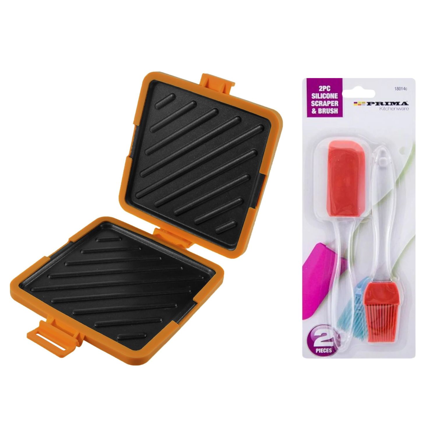 Microwave Toastie Maker & Cleaning Set Bundle