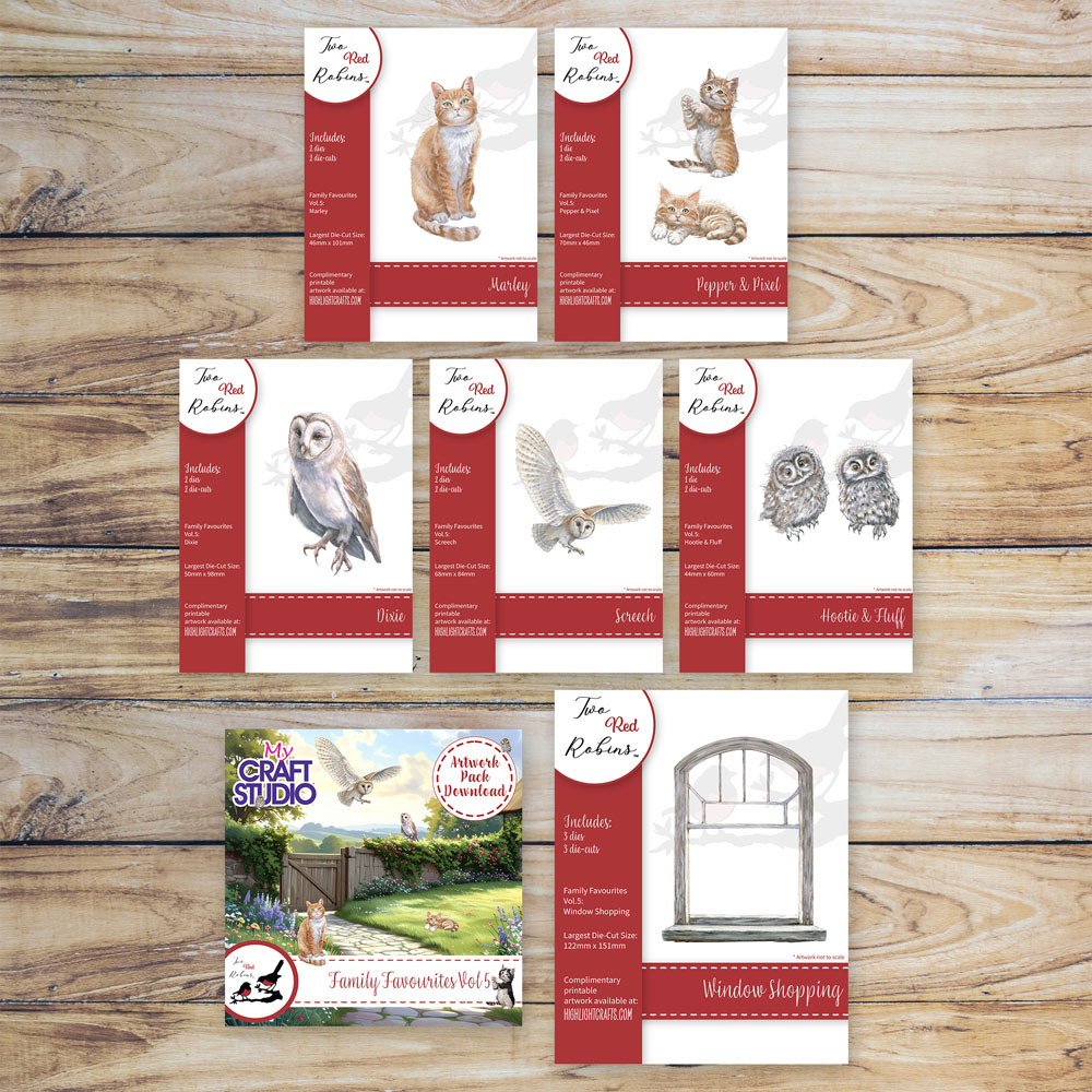 Two Red Robins Family Favourites Vol 5 Die & Artwork Download Bundle