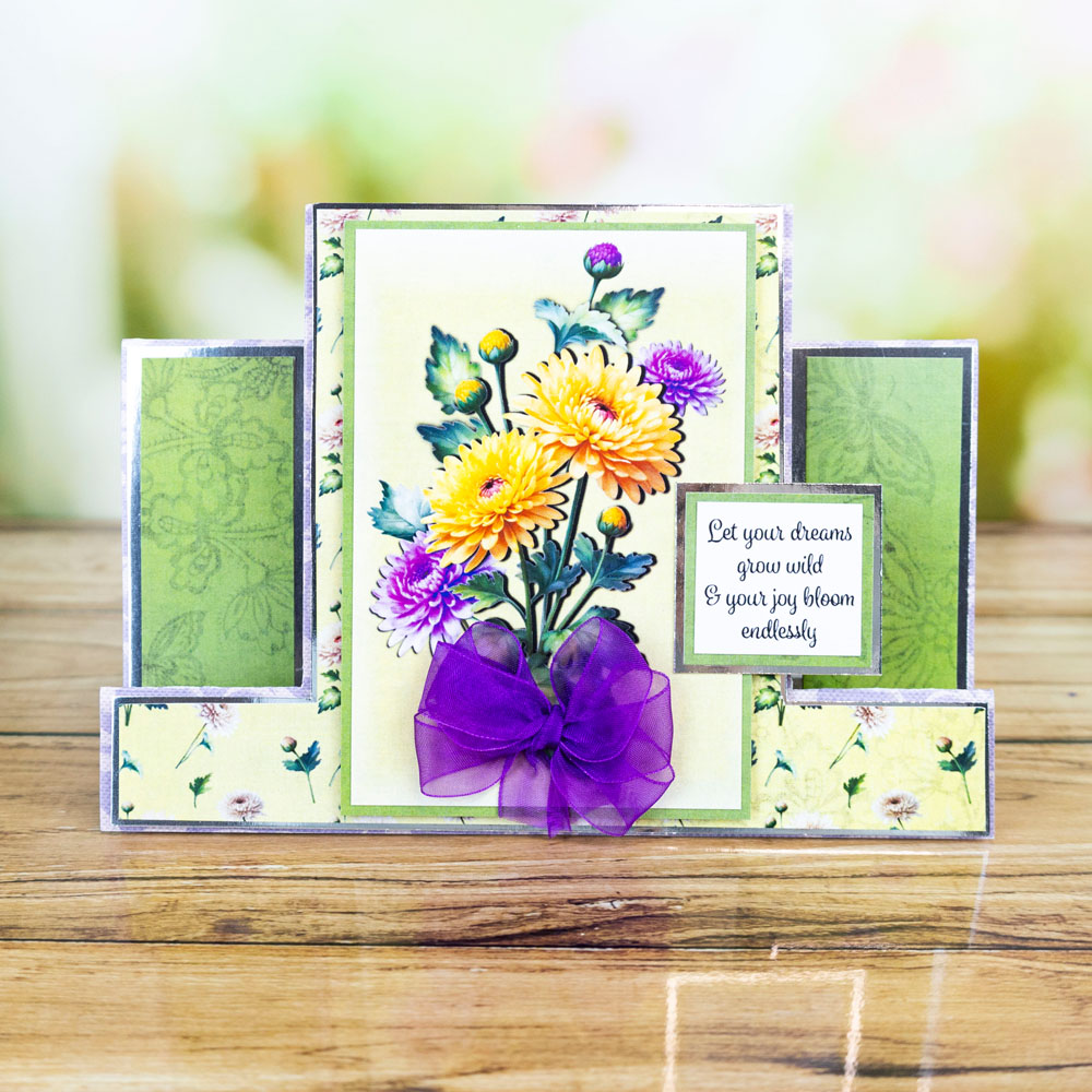 Two Red Robins Flower of The Month Chrysanthemum Die & Artwork Download Bundle - Image 9