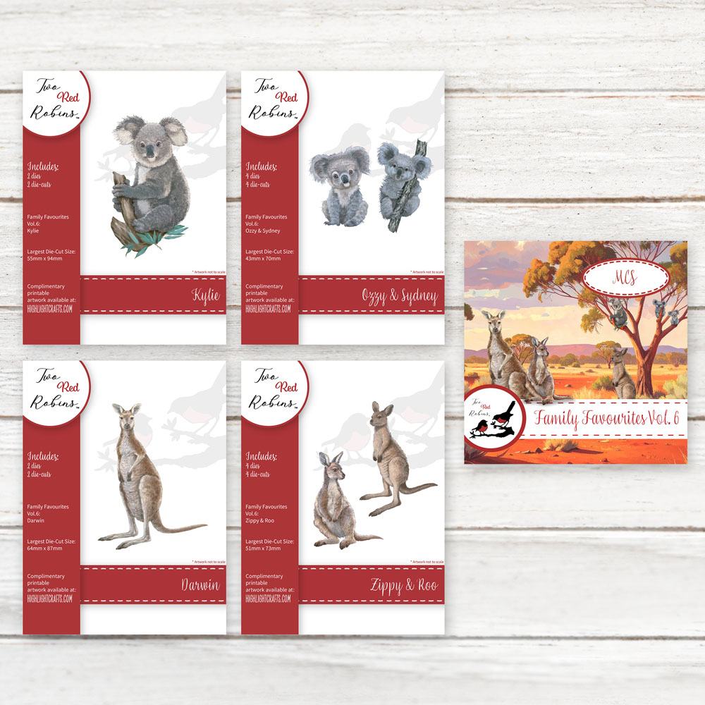 Two Red Robins Family Favourites Vol 6 Die & Artwork Download Bundle