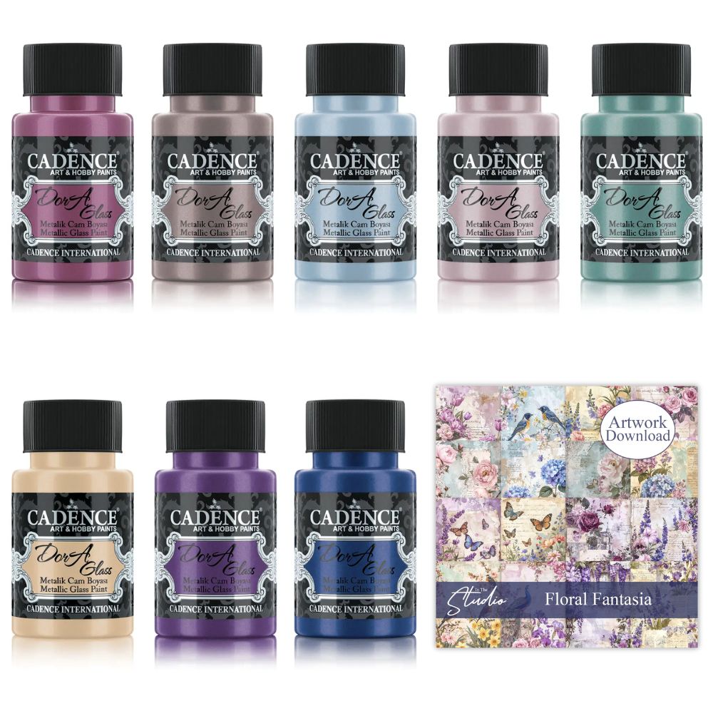 Cadence Dora Glass Metallic Paint Set - Fantasia