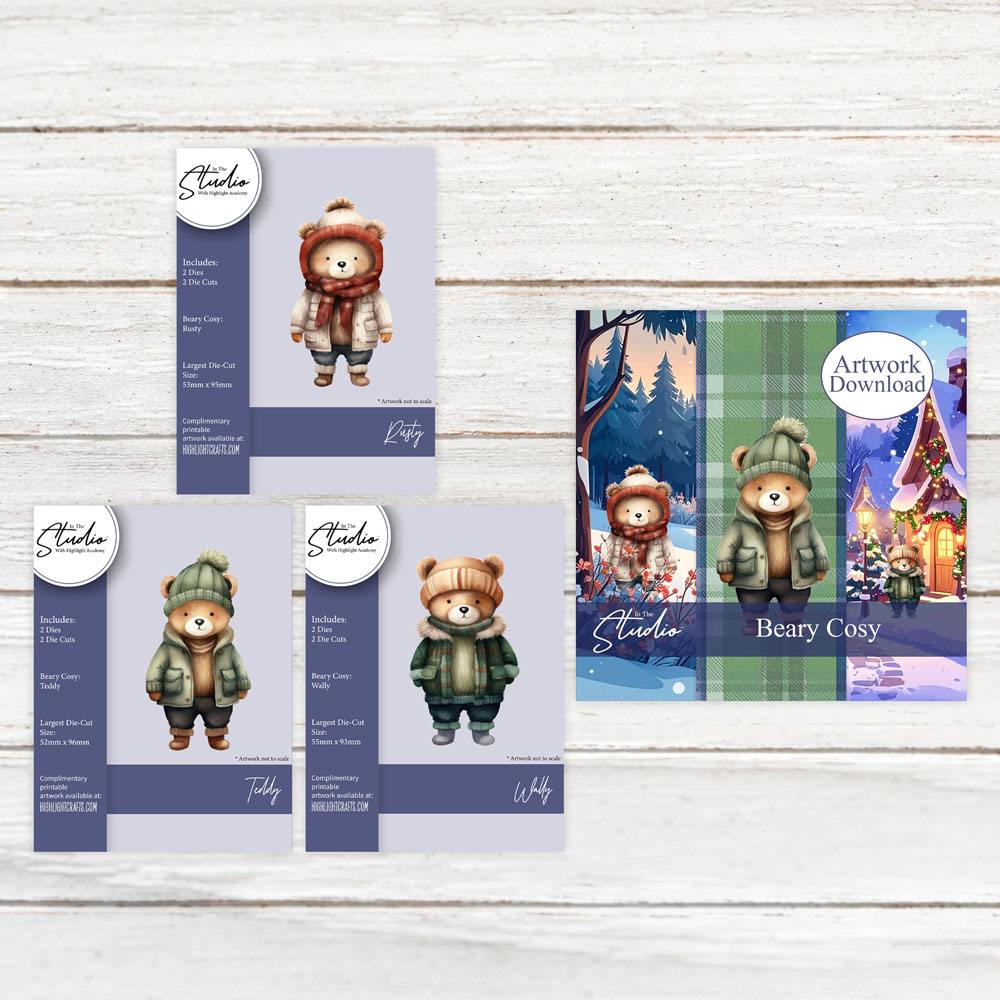 In The Studio Beary Cosy Die & Artwork Download Bundle