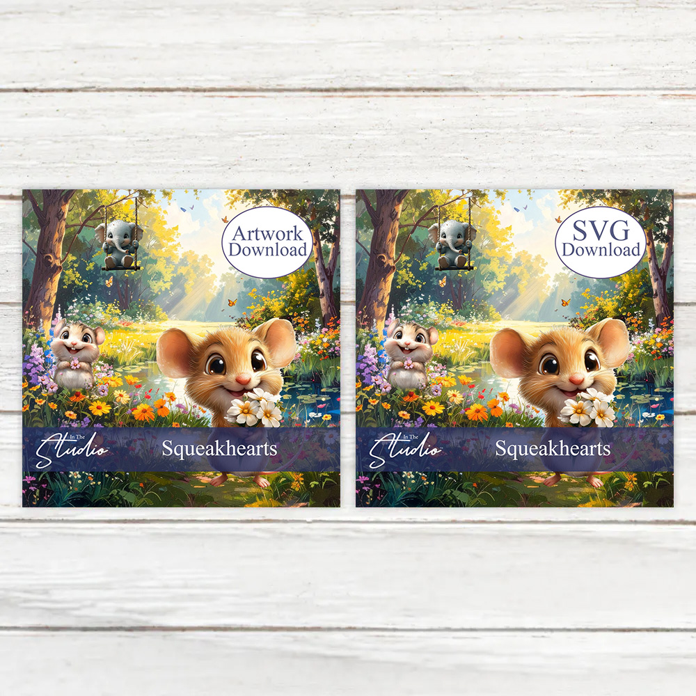 In The Studio Squeakhearts SVG & Artwork Downloads Bundle
