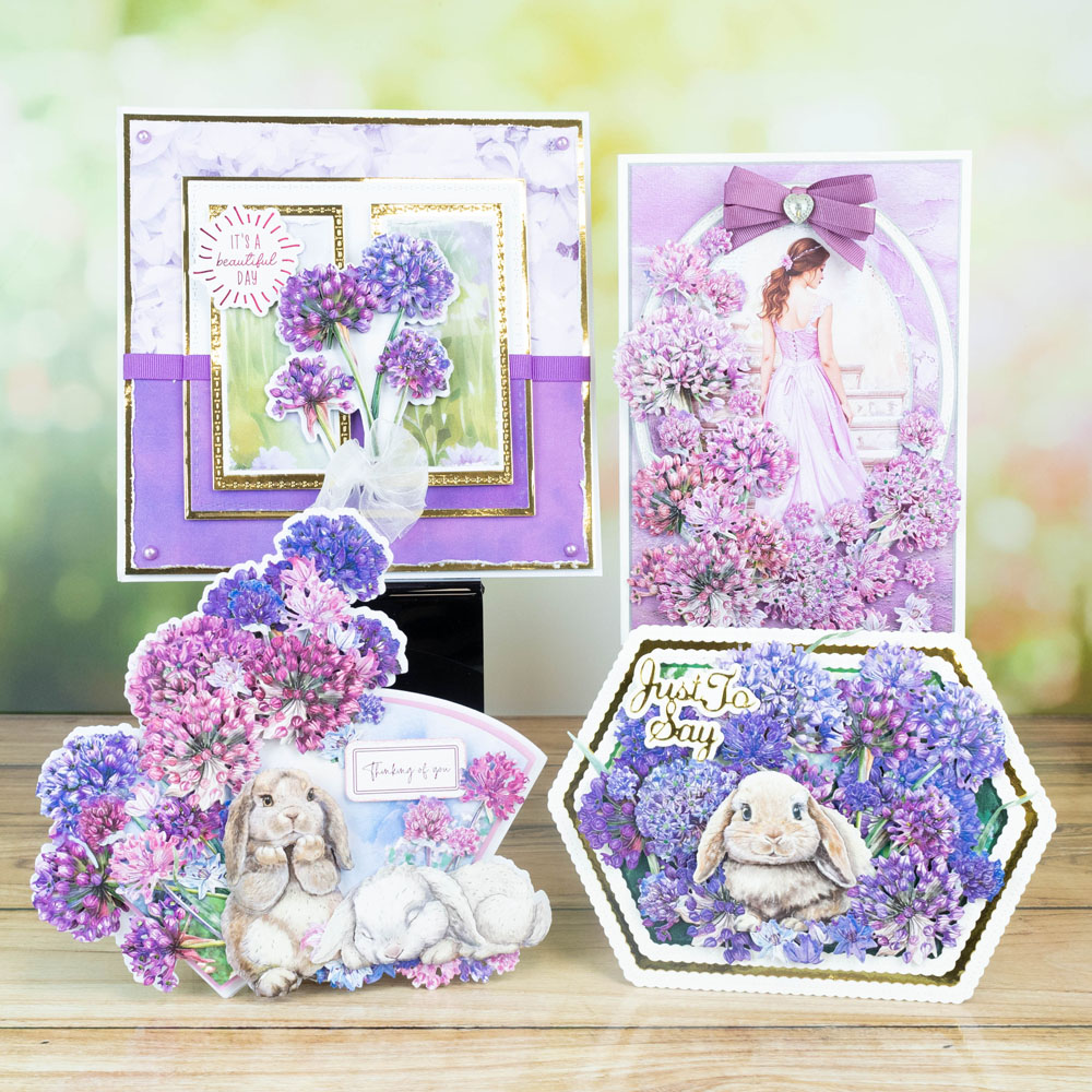 Two Red Robins Flower of the Month Allium Die & Artwork Download Bundle - Image 2