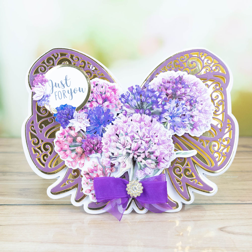 Two Red Robins Flower of the Month Allium Die & Artwork Download Bundle - Image 3