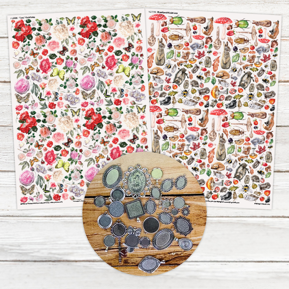 Highlight Luxe Miniatures + Ornate Style Jewellery Bezels Assortment