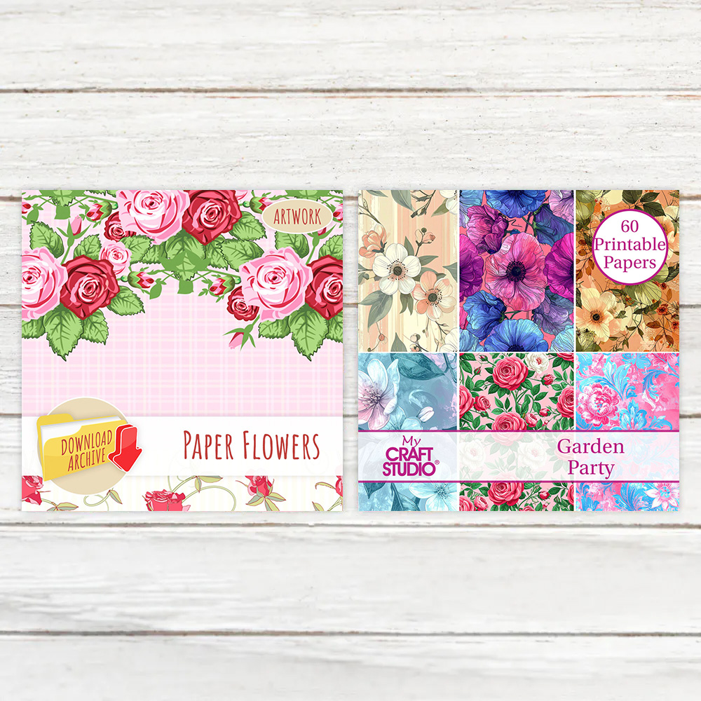 My Craft Studio Garden Flowers Download Duo
