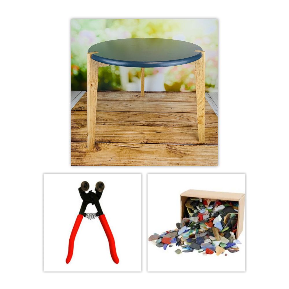 Wooden Table & Mosaic Bundle (UK ONLY)